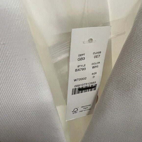 J.Crew $198 Womens Helena Blazer Stretch Linen White Size 0 BX793 - Picture 7 of 8